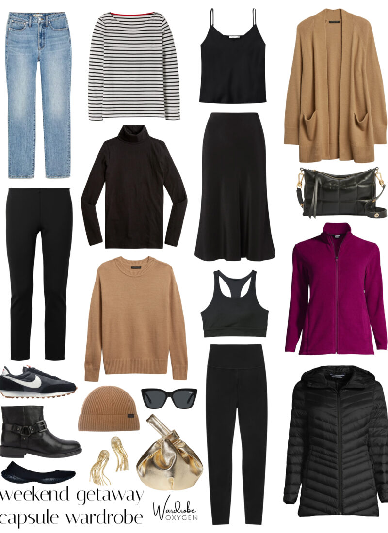 Fall Getaway Capsule Wardrobe: 12 Looks in 1 Carryon Bag