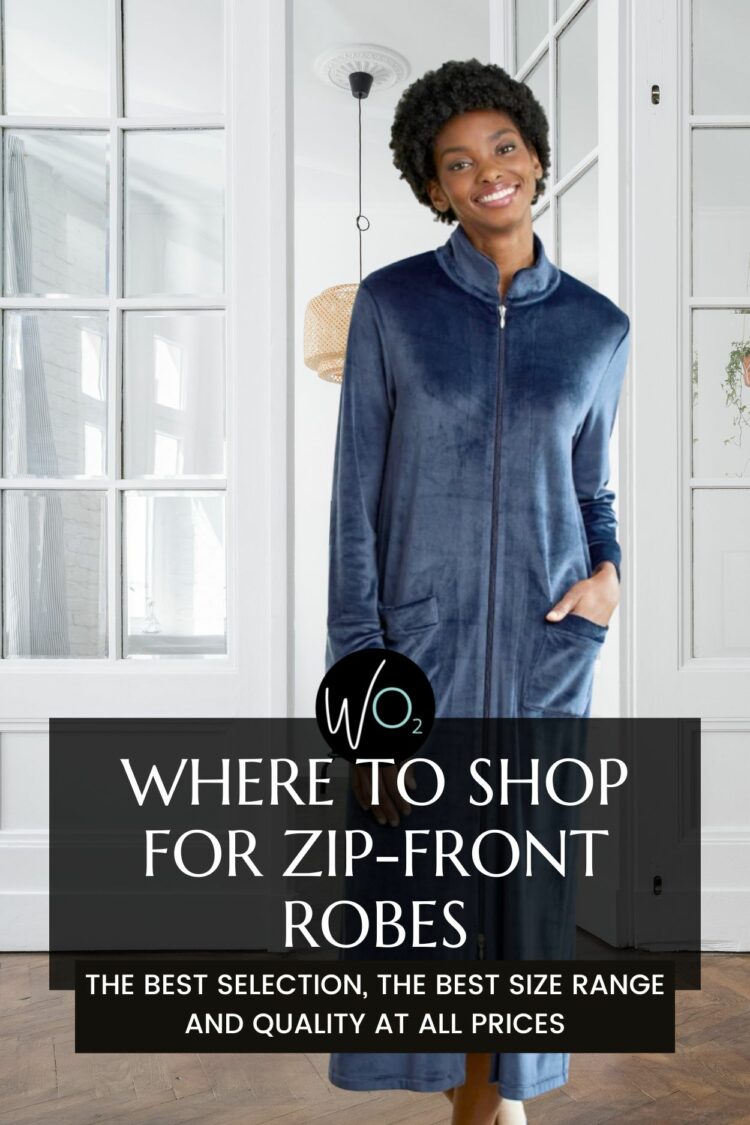 where to buy zip front robes