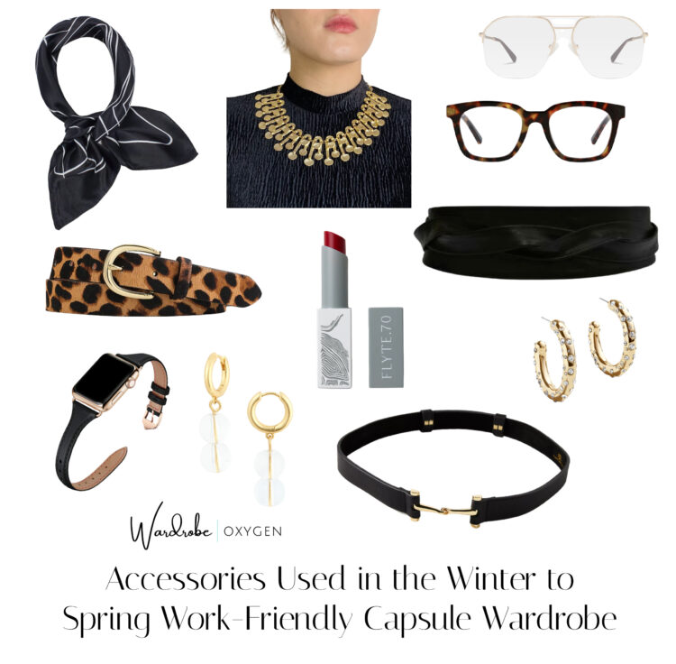 accessories for a work friendly capsule wardrobe 1
