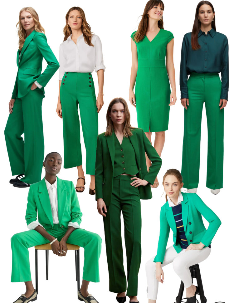 green suit women 2023