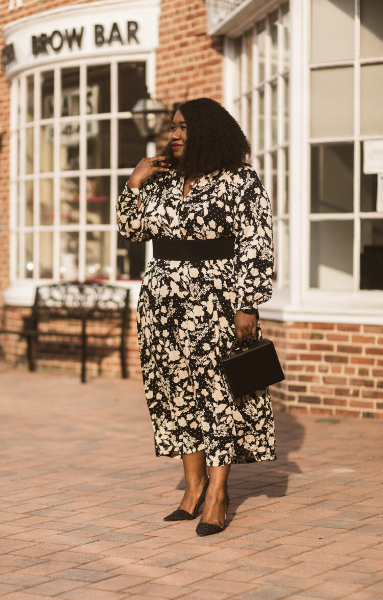 how to wear florals fall outfit idea