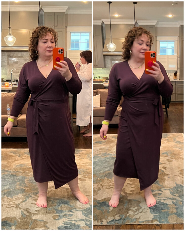 universal standard wrap dress