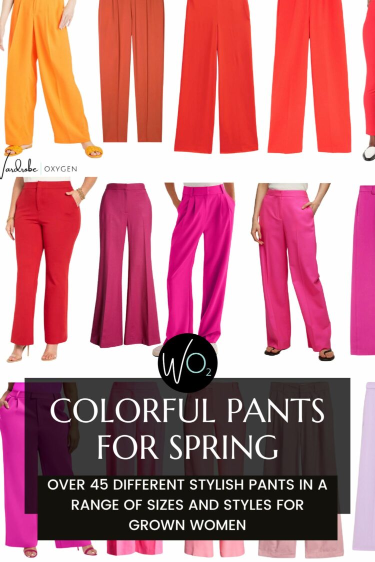 colorful pants for spring, over 45 styles recommended by Wardrobe Oxygen