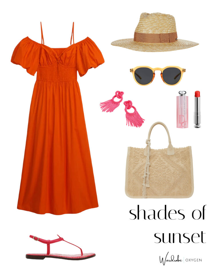 sunset shades spring outfit