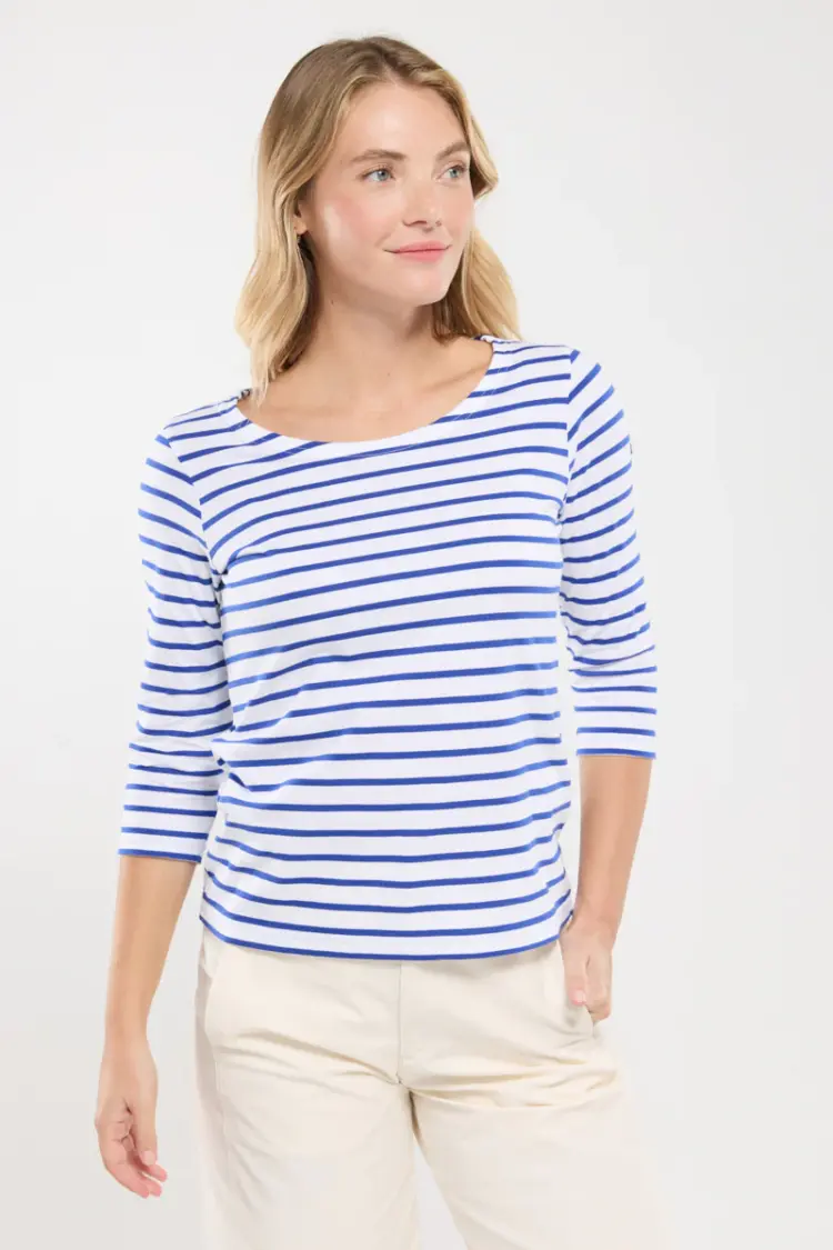 The 15 Best Breton Striped Shirts for Grown-ass Women 6 Armour Lux 3:4 sleeve Breton striped shirt - light cotton