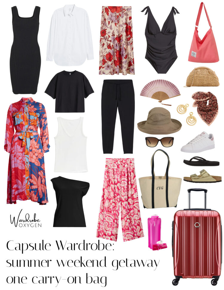 plus size capsule wardrobe for a weekend getaway to Miami.