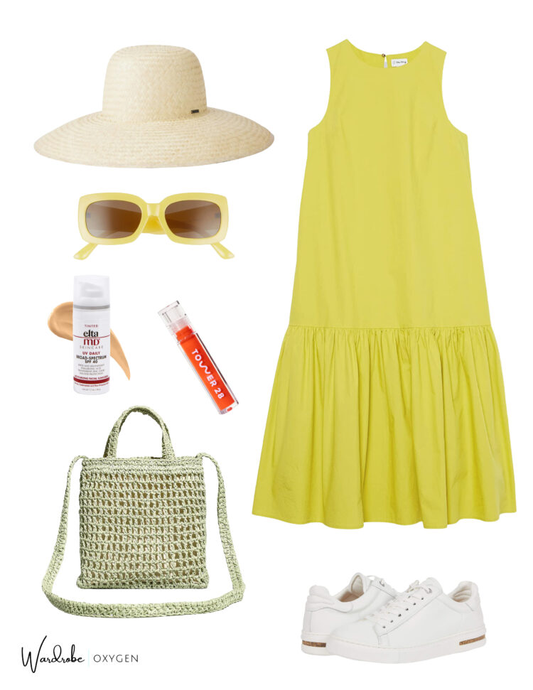 yellow dress and white sneaker outfit yellow dress and white sneaker outfit