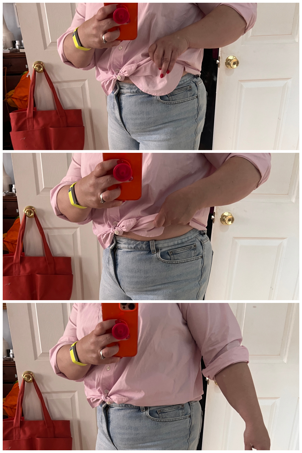 step by step on how to tie your shirt