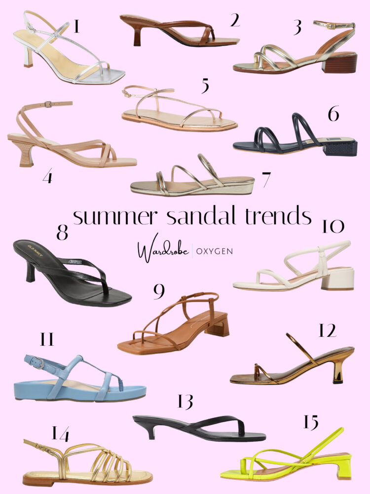 Square-toe Kitten Heel Sandals