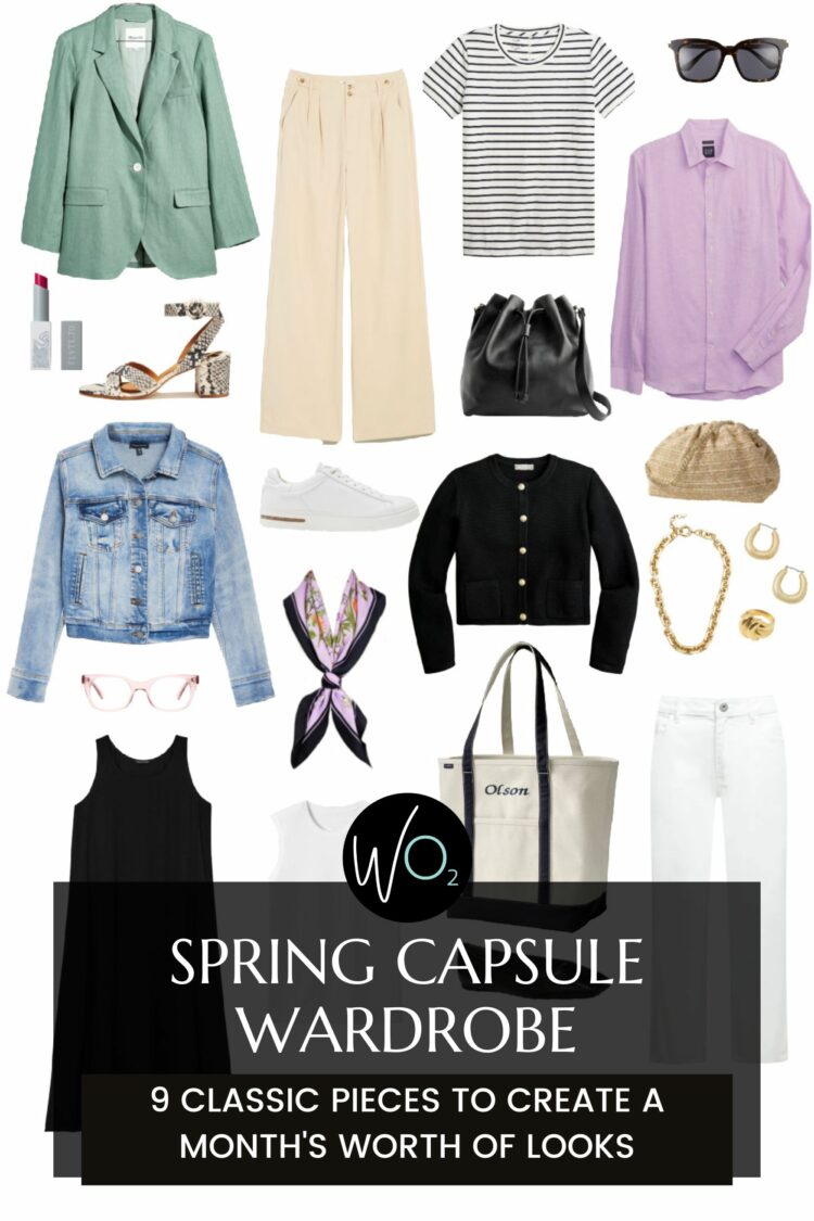 spring capsule wardrobe 2023 by wardrobe oxygen