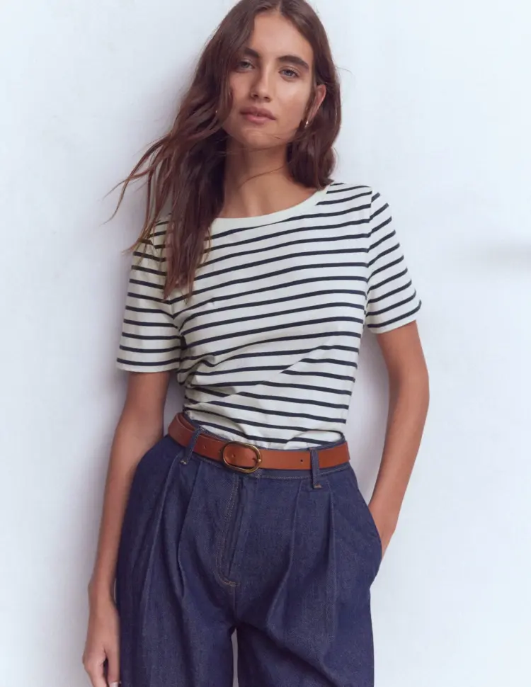 The 15 Best Breton Striped Shirts for Grown-ass Women 10 the Boden Olivia Short Sleeve Breton is one of the best breton tops for women
