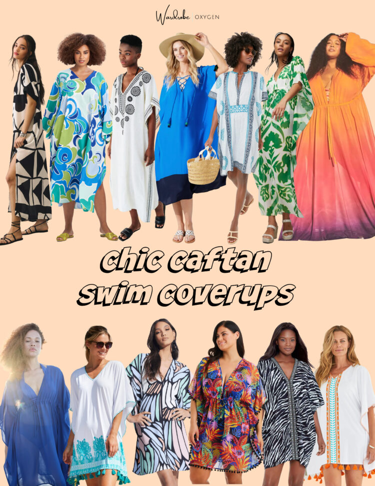 Caftan swim coverups