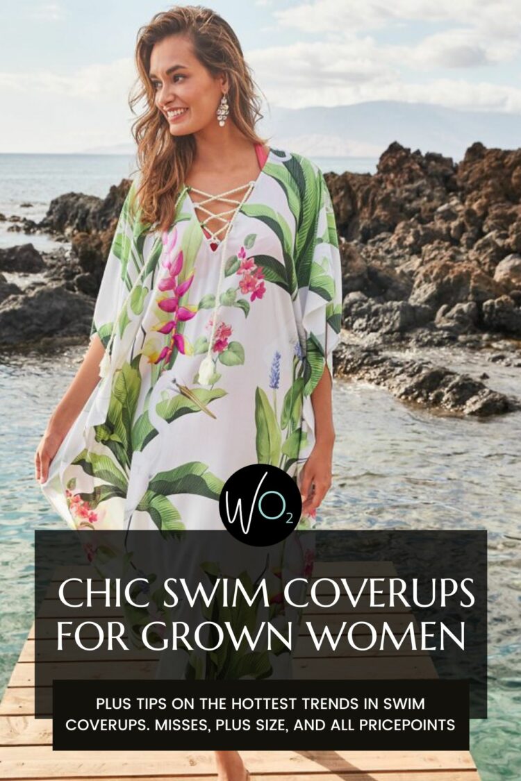 chic swim coverups for grown women. a collection of misses and plus size options by wardrobe oxygen