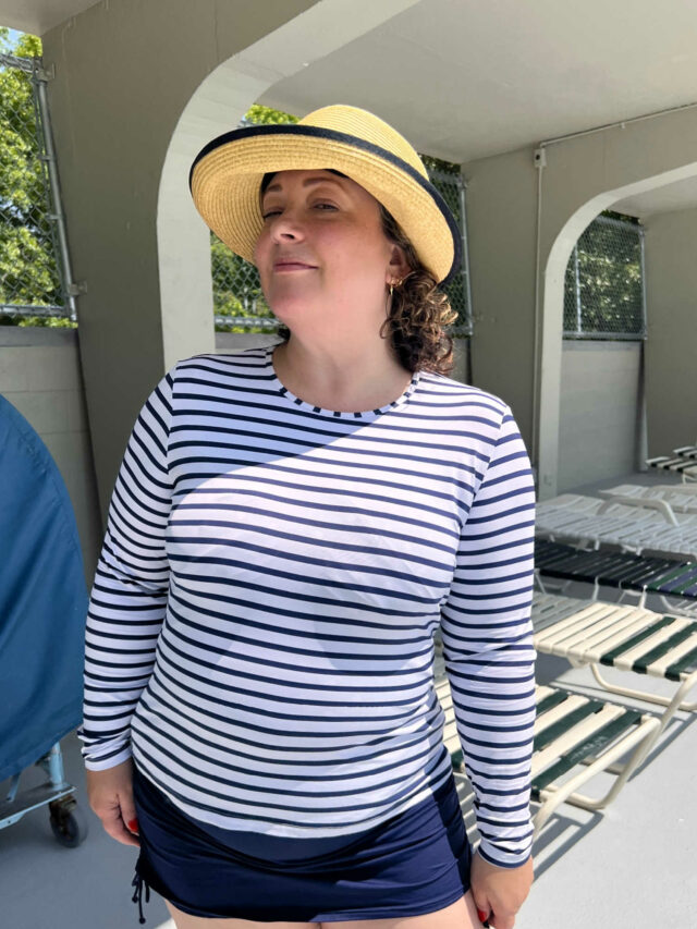 My Favorite Lands' End Swimwear as a Size 14 Over 40