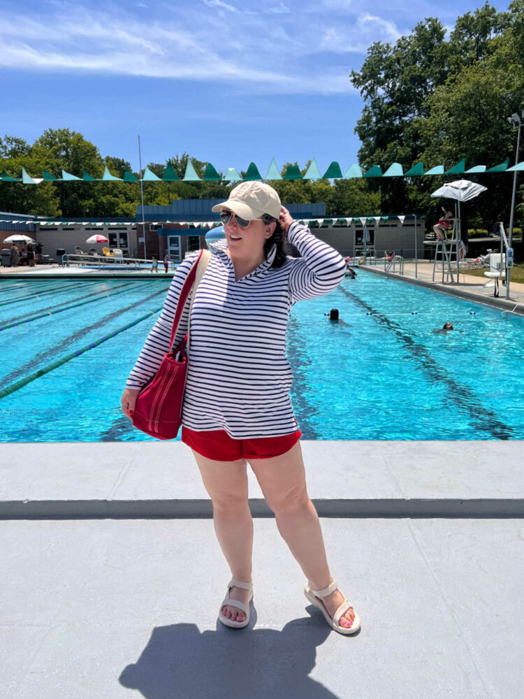 My Favorite Lands' End Swimwear as a Size 14 Over 40