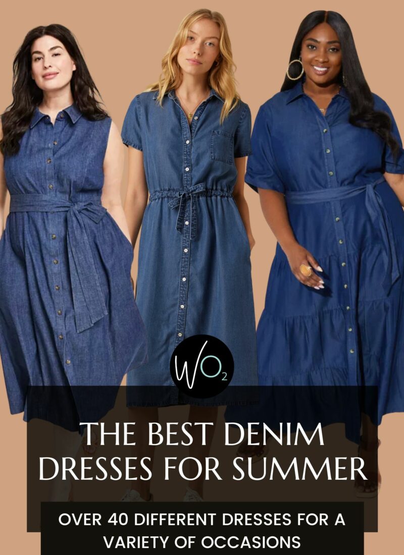 40+ Denim Dresses for Summer and Every Style and Size