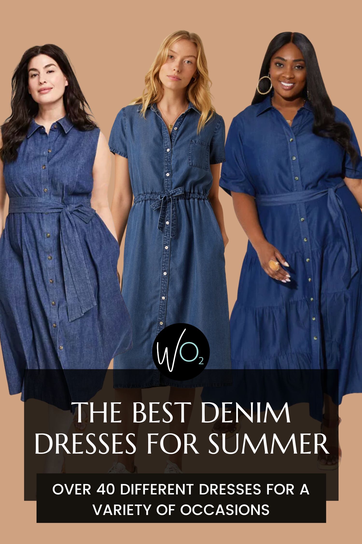 Button Down Mini Shirt Denim Dress - Women from Yumi UK