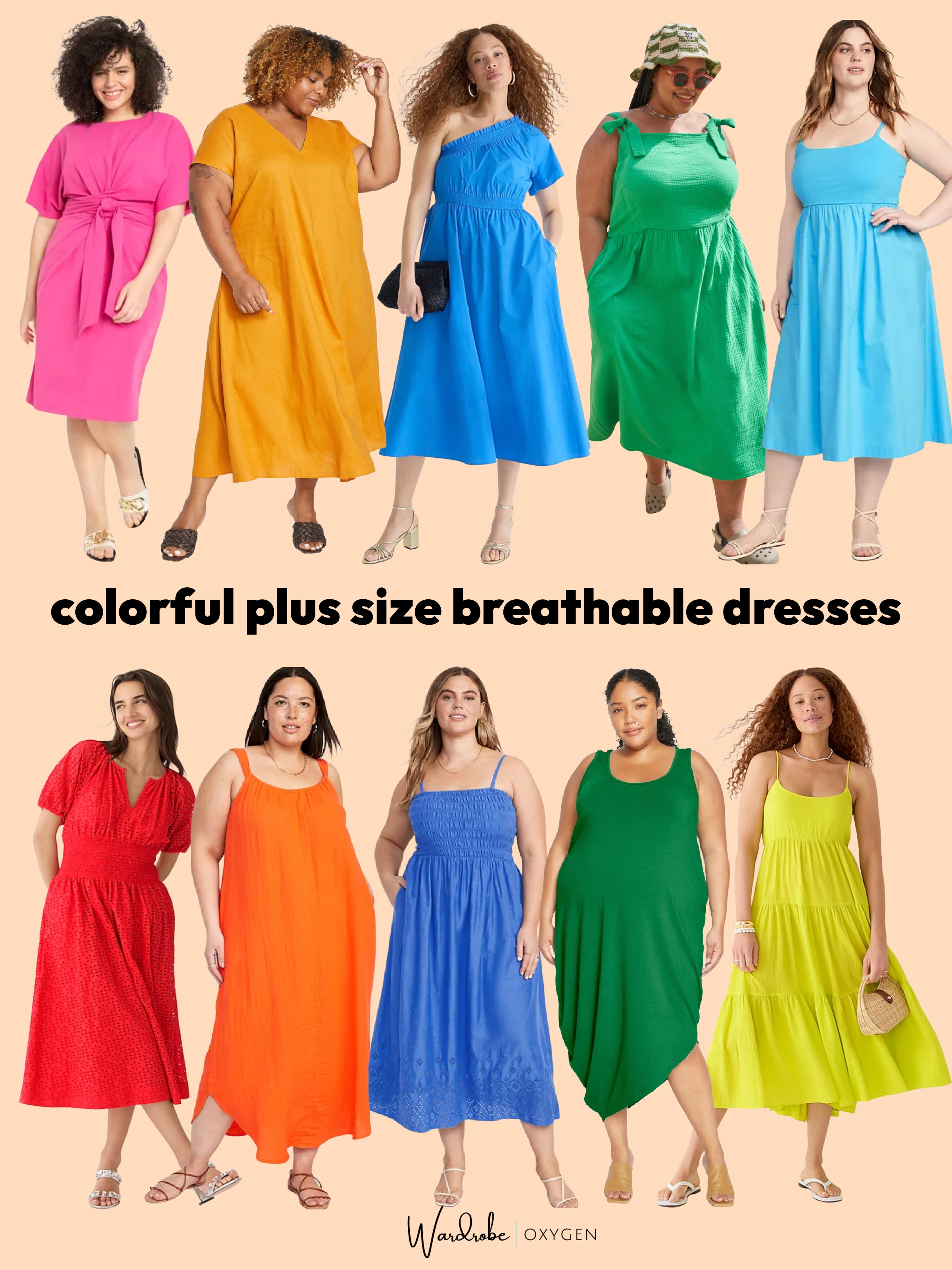 Colorful Plus Size Dresses for Summer