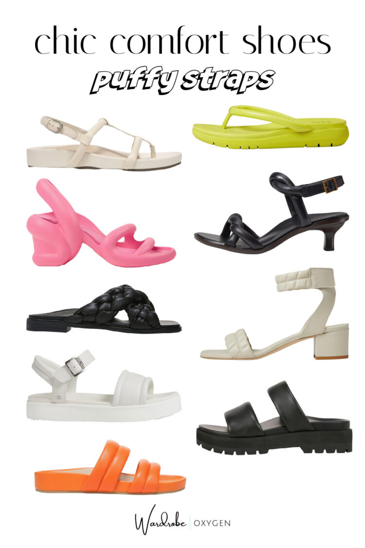puffy strap sandals for summer