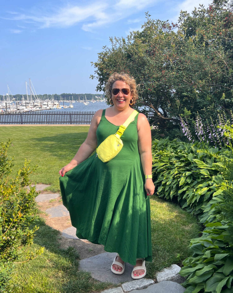 green linen dress | Summer Road Trip Capsule Wardrobe