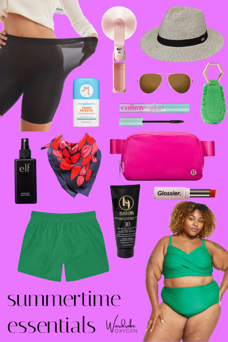 Summertime beauty fashion items