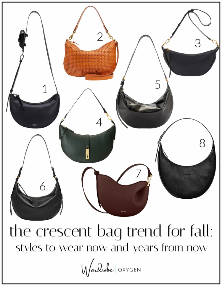leather crescent bags