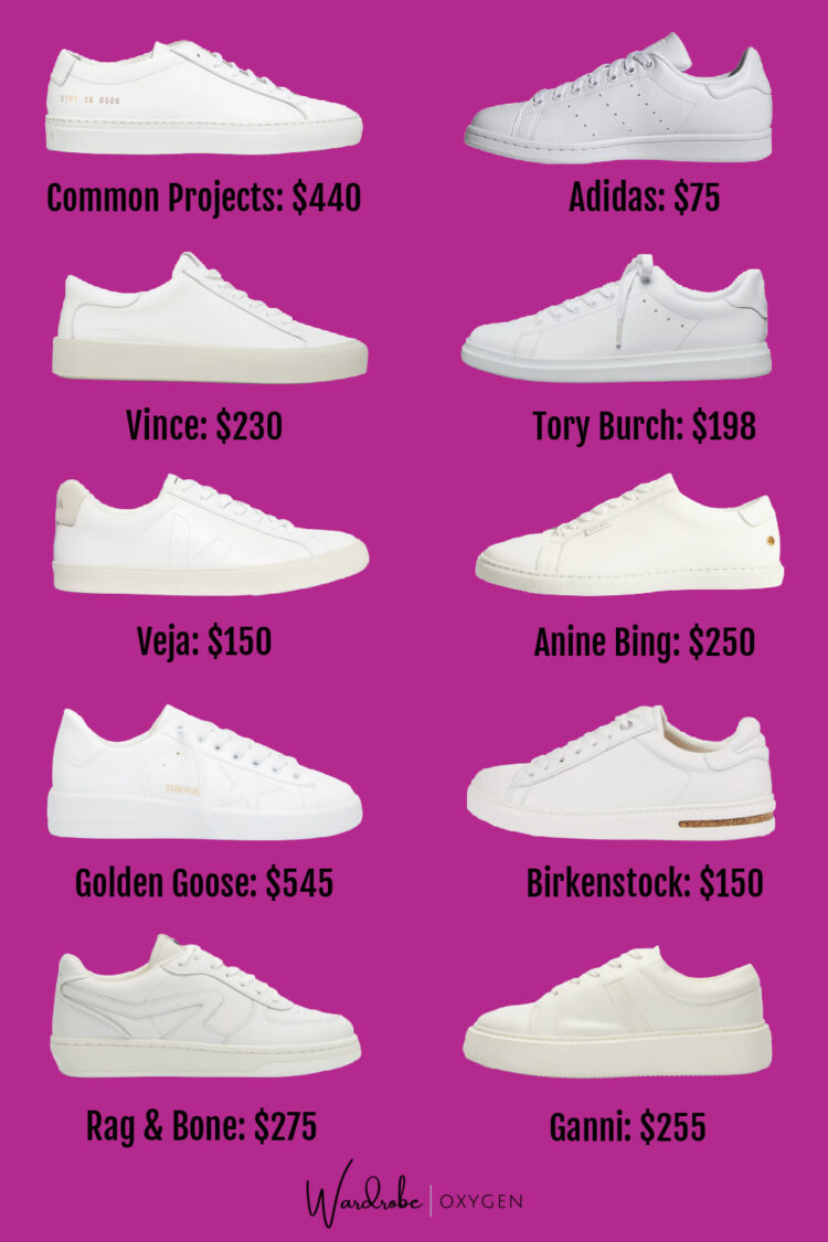 Popular white sneaker brands