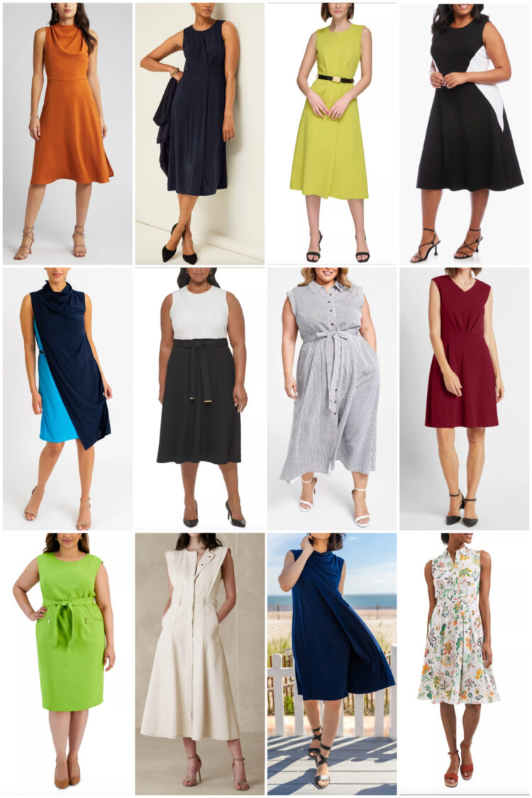 Sleeveless Summer Work Dresses