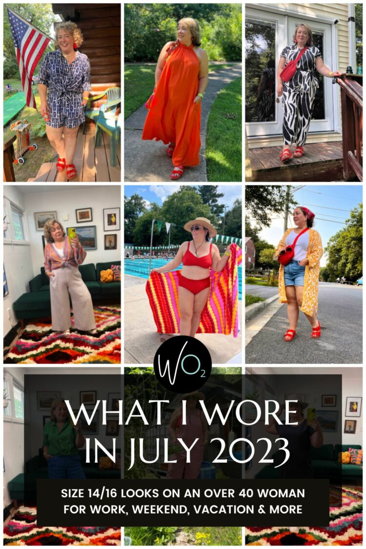 what I wore in July 2023 by Wardrobe Oxygen