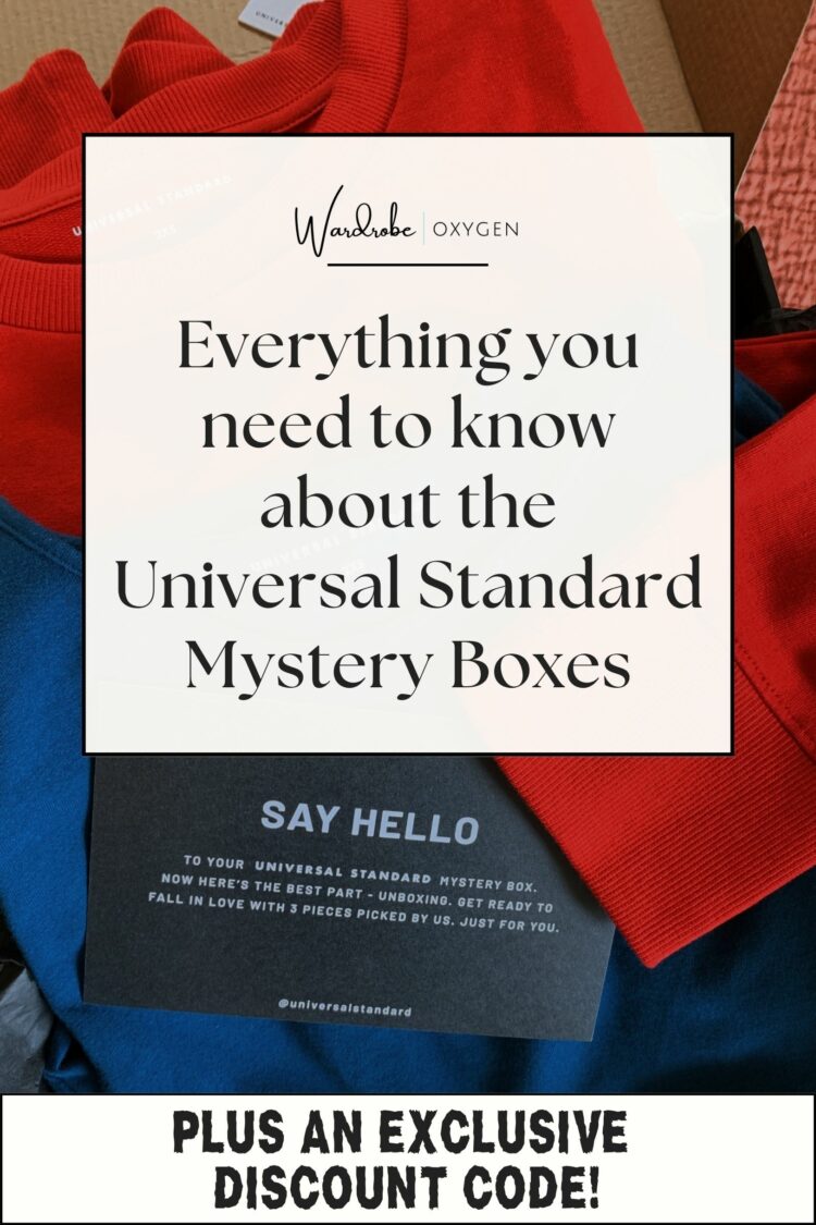 Everything you need to know about the 2023 Universal Standard.Mystery Box promotion by Wardrobe Oxygen