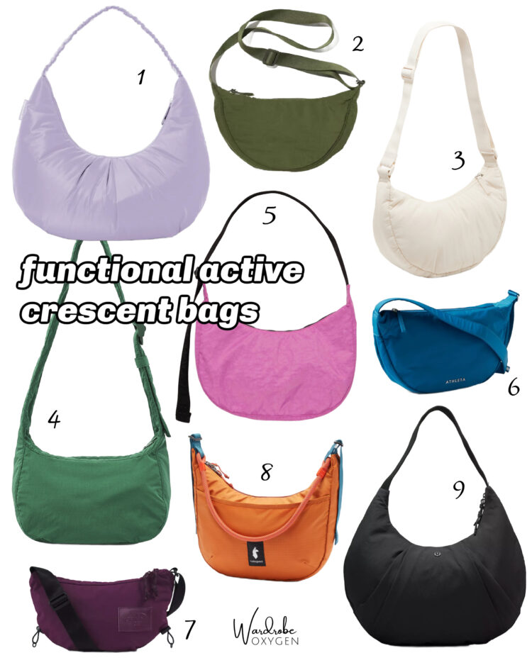 nylon crescent bag canvas active