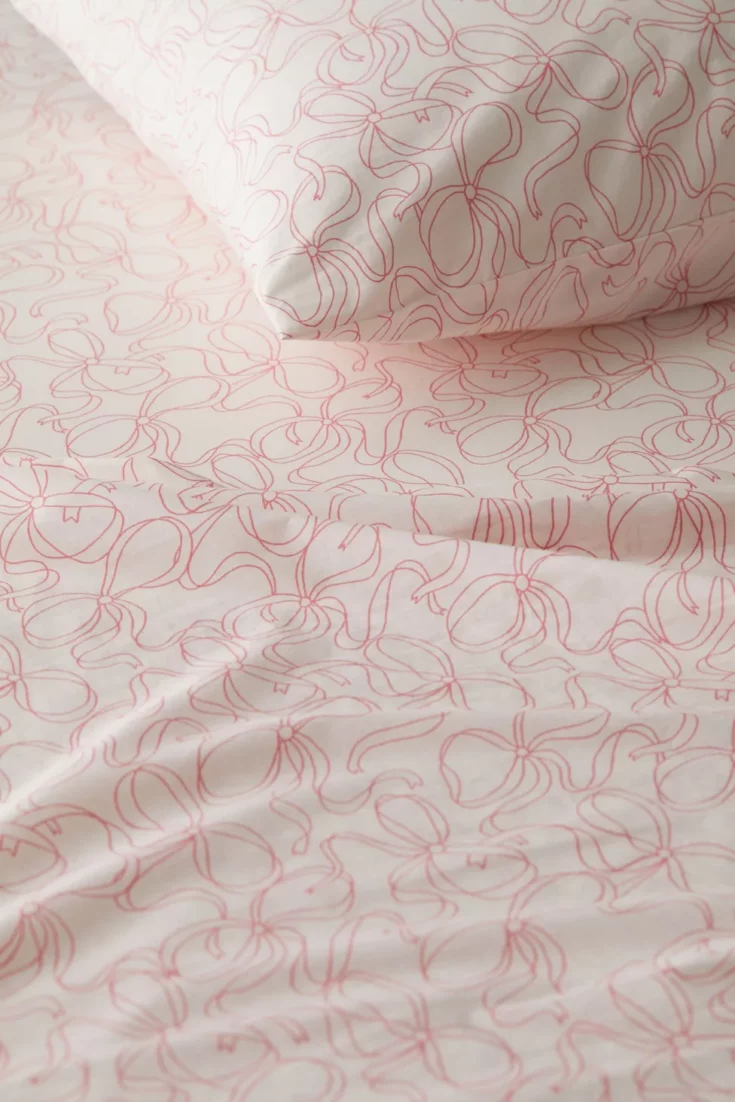 Urban Outfitters Pretty Bows Sheet Set