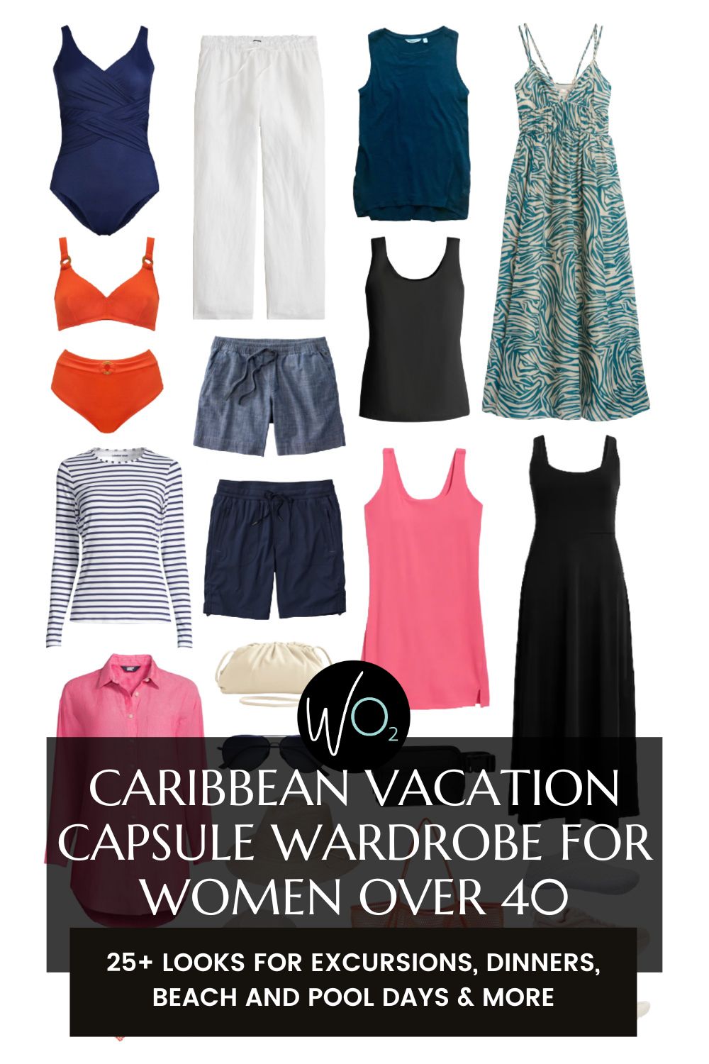 Caribbean Vacation Capsule Wardrobe for Women Over 40