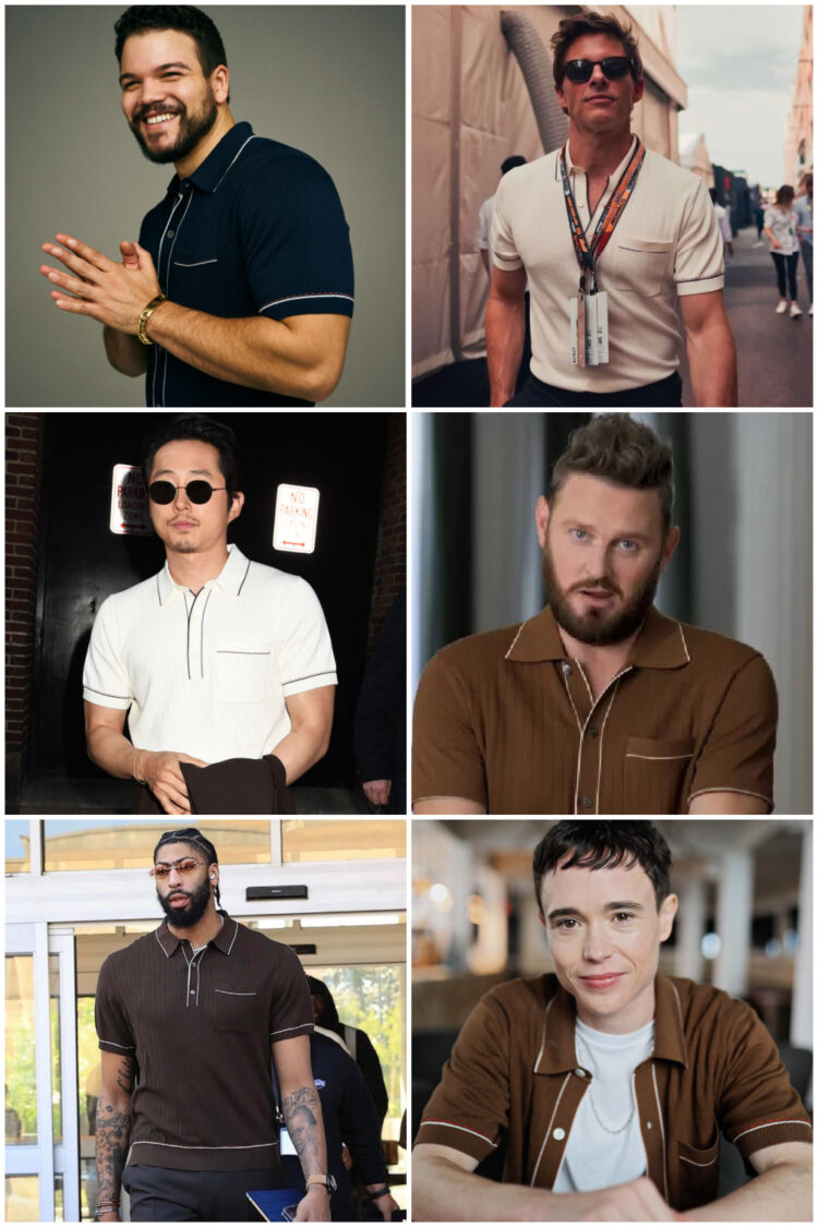 celebrities wearing the todd snyder riviera polo shirt 1
