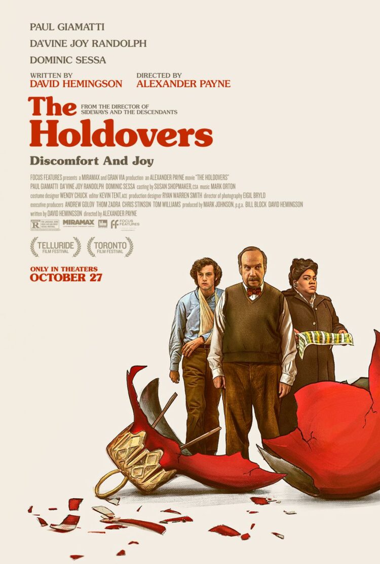 The Holdovers 2023 movie poster