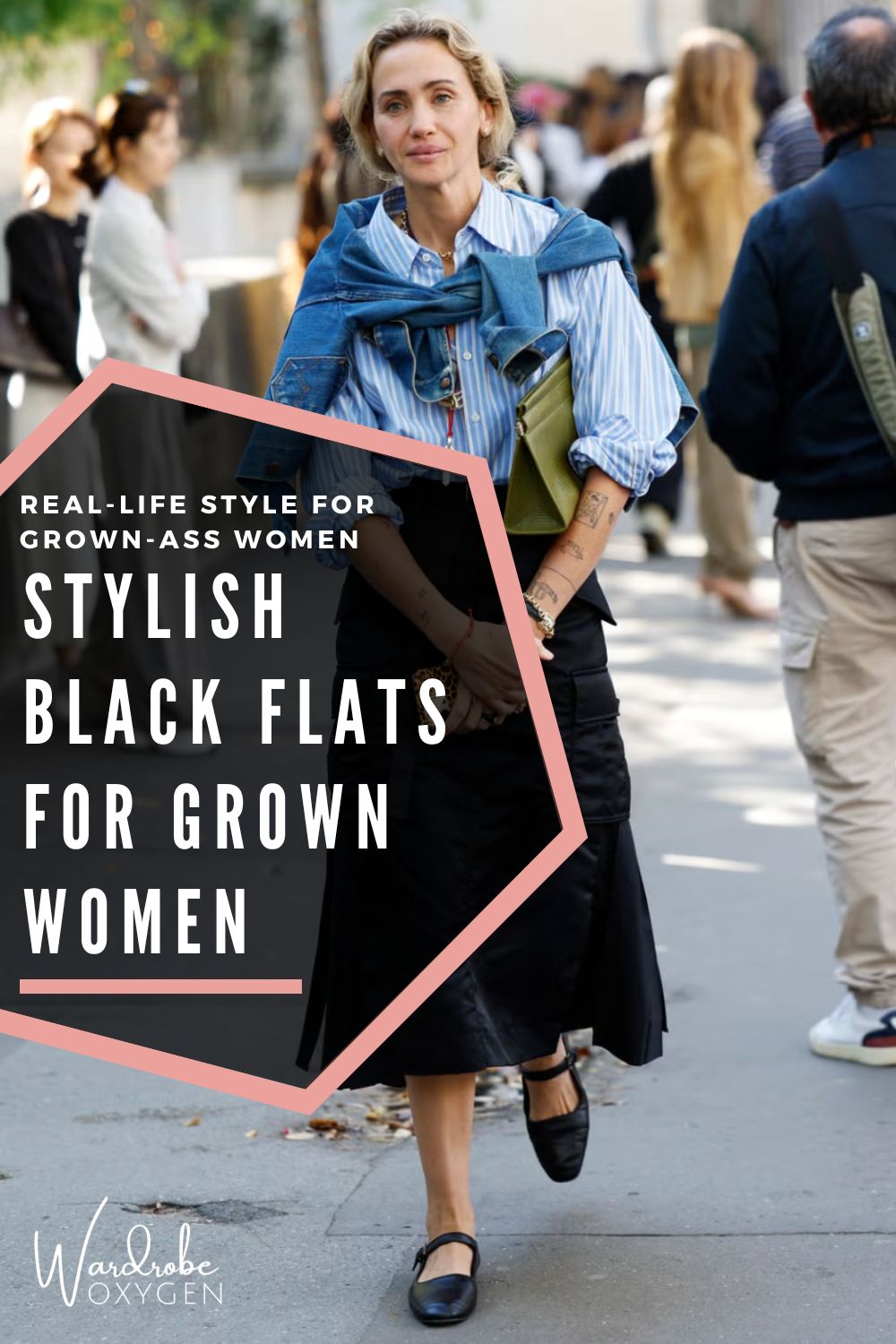 stylish black flats for grown women