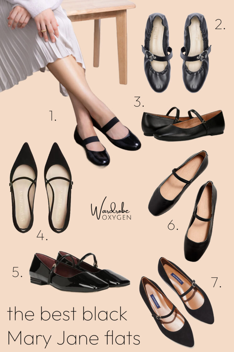 the best black mary jane flats