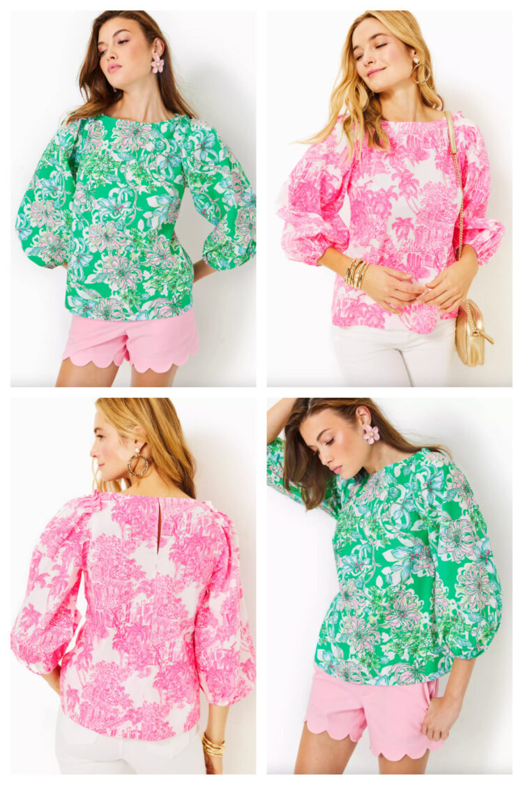 barbara cotton top from lilly pulitzer