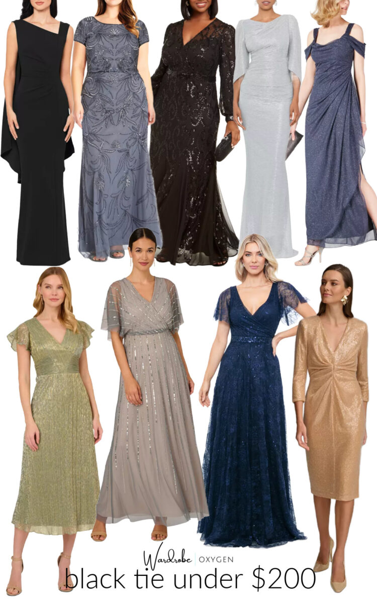 black tie dress under $200 from Macy's