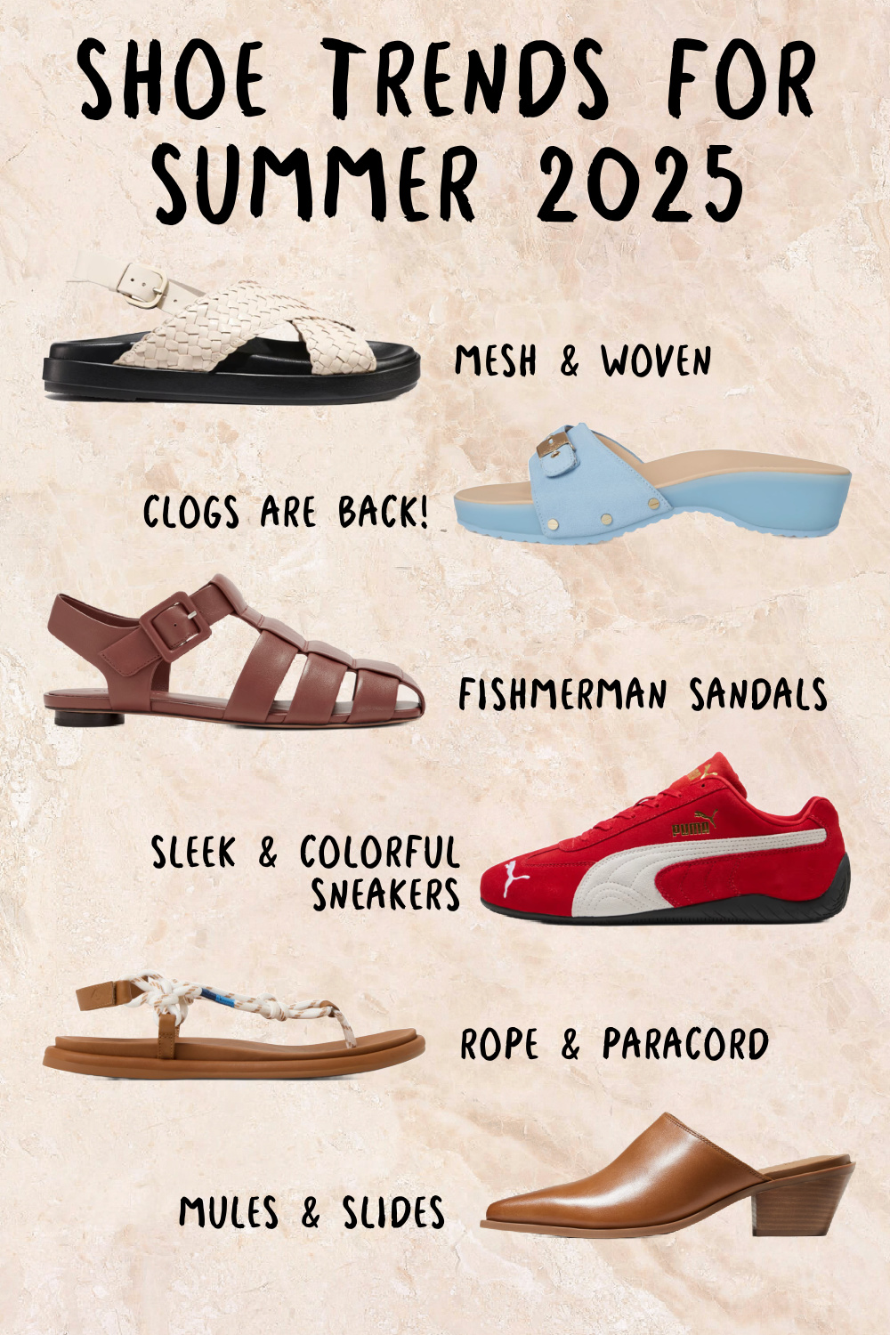 shoe trends for summer 2025