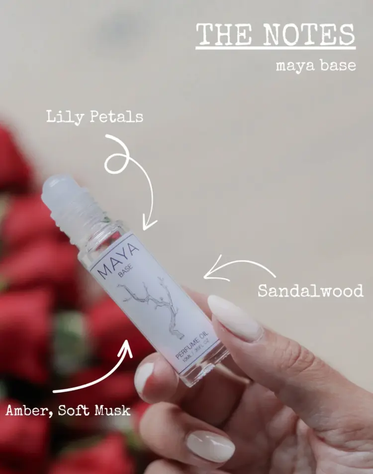 MAYA Fragrance Review: I Bought Into the Hype (and am glad I did) 1 maya base fragrance oil notes of lily petals and sandalwood