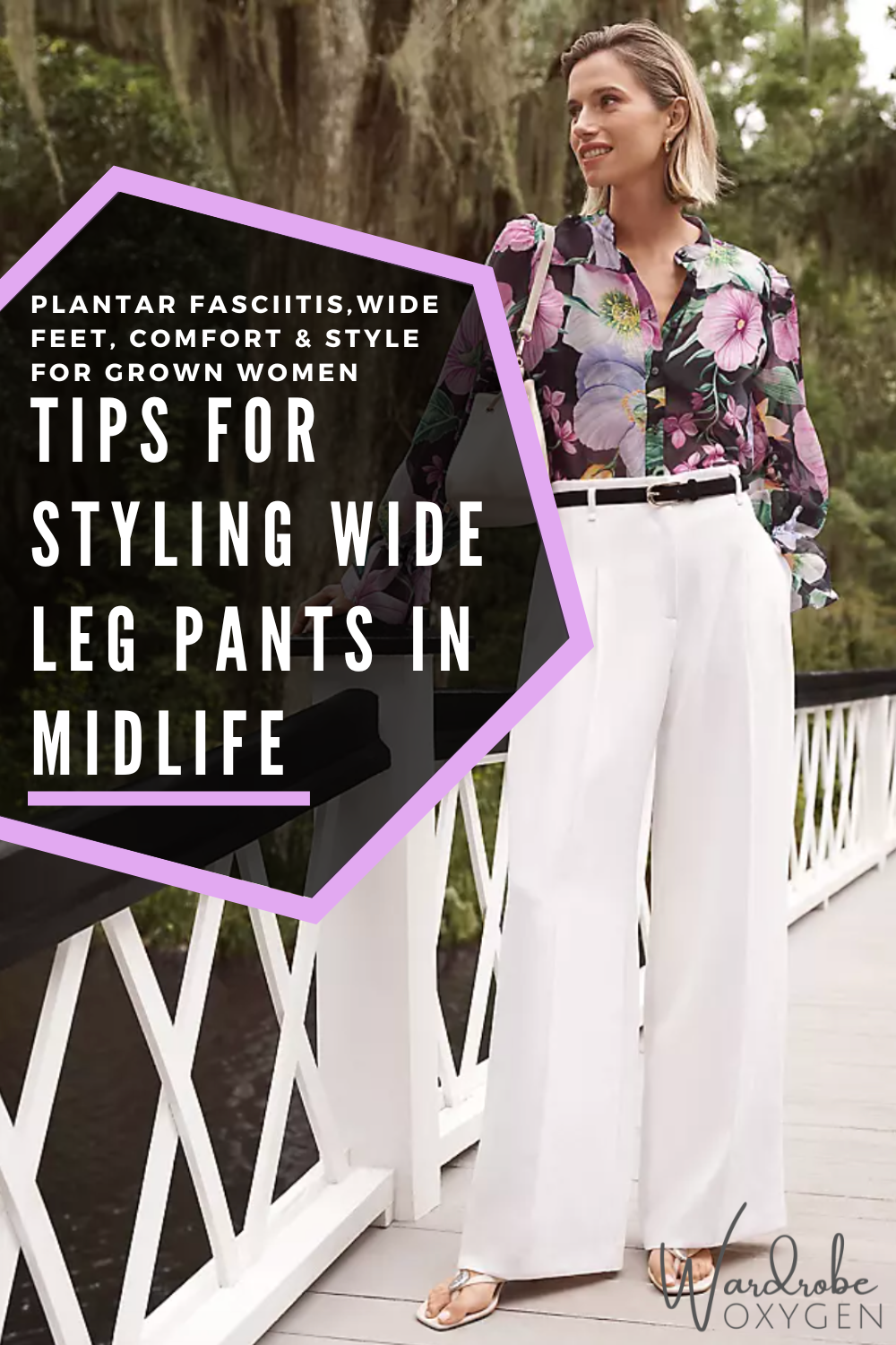 tips for styling wide leg pants in midlife by wardrobe oxygen