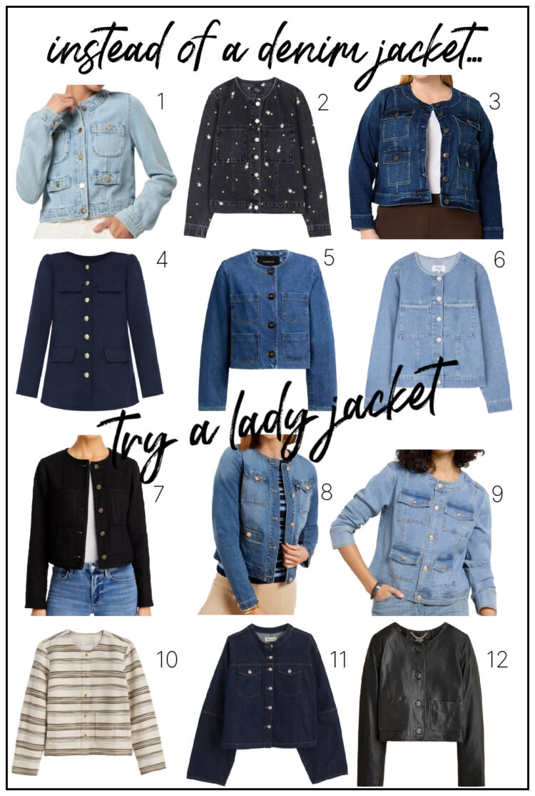 12 denim and dark colored lady jackets as a denim jacket alternative