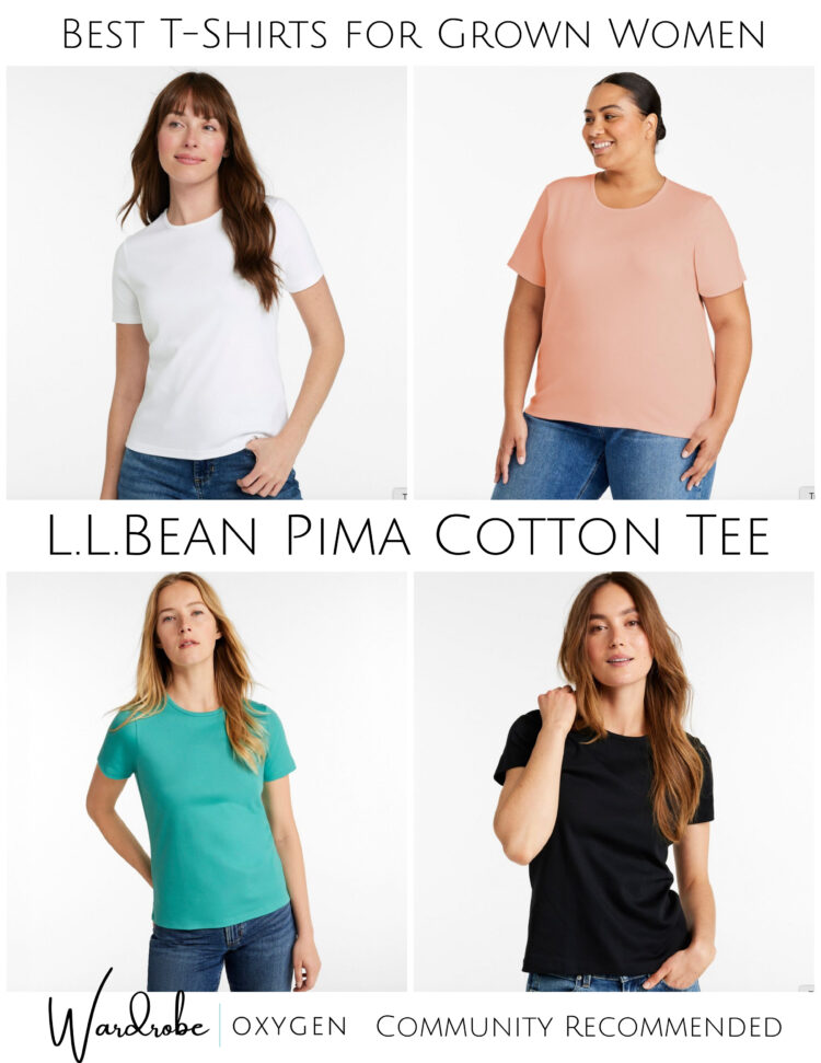 best t-shirt for grown women pia cotton crewneck l.l.bean