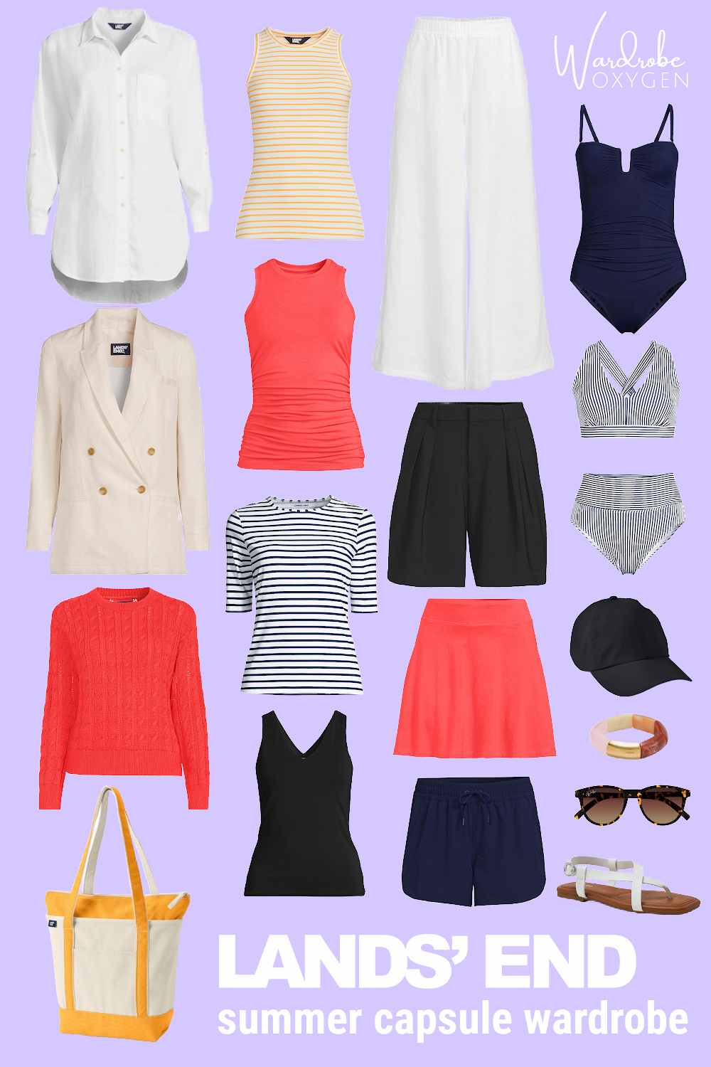 lands end summer capsule wardrobe