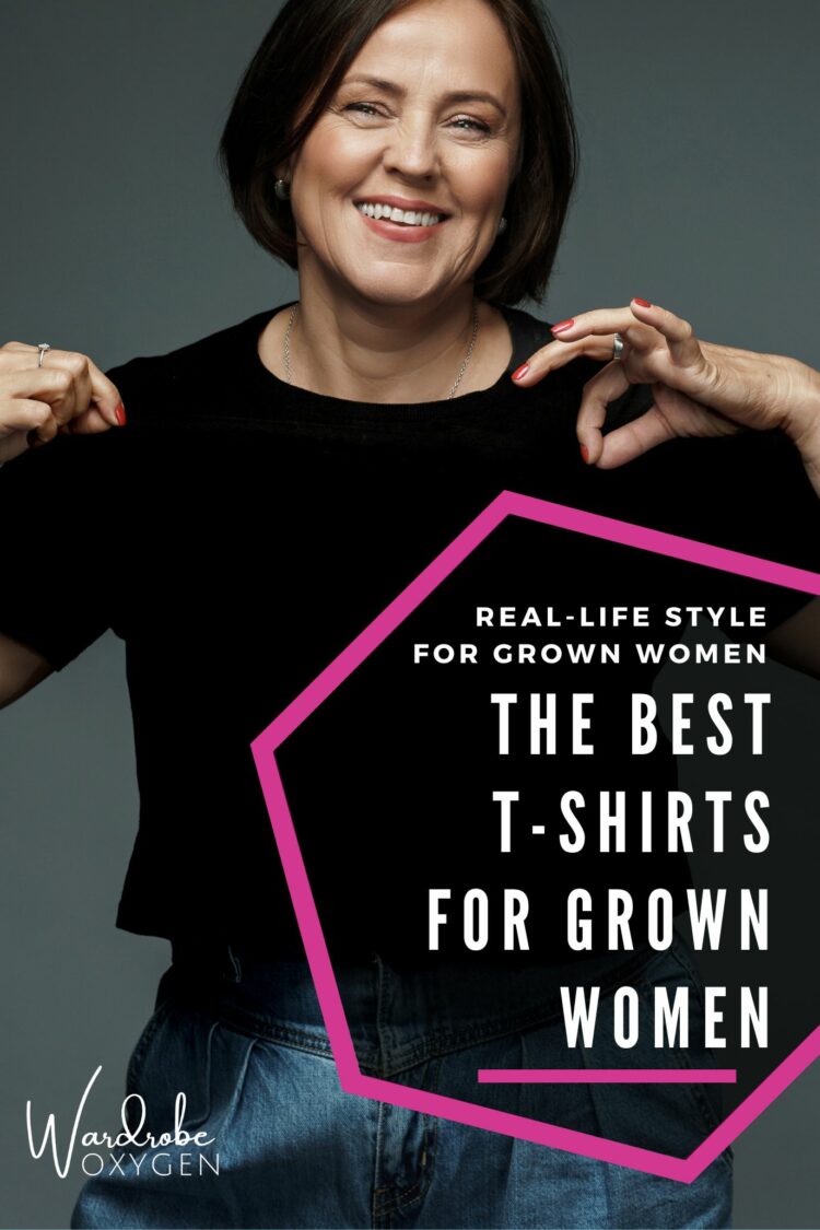 the best t-shirts for grown women by wardrobe oxygen women over 40 midlife fashion