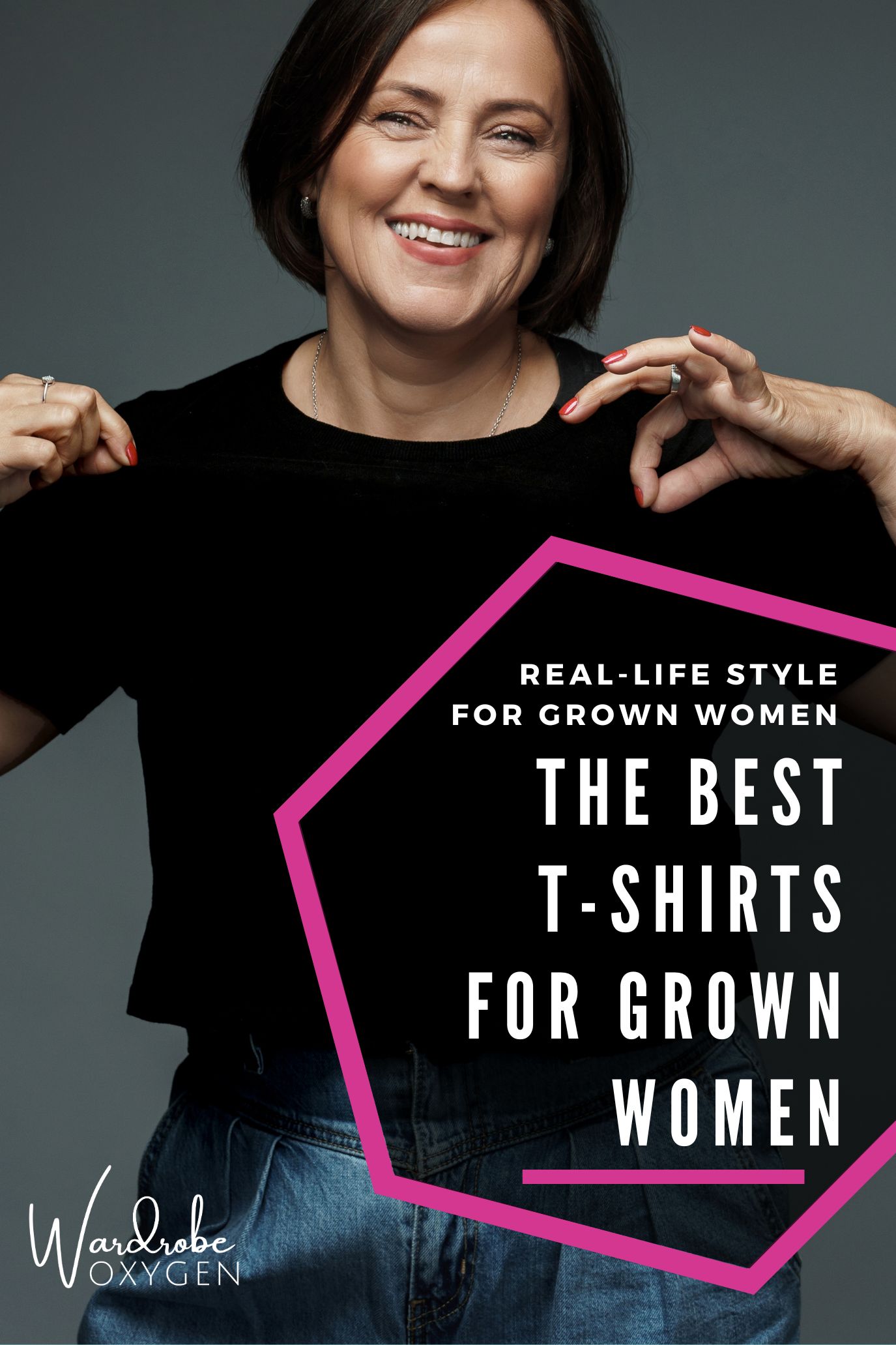 the best t-shirts for grown women by wardrobe oxygen women over 40 midlife fashion