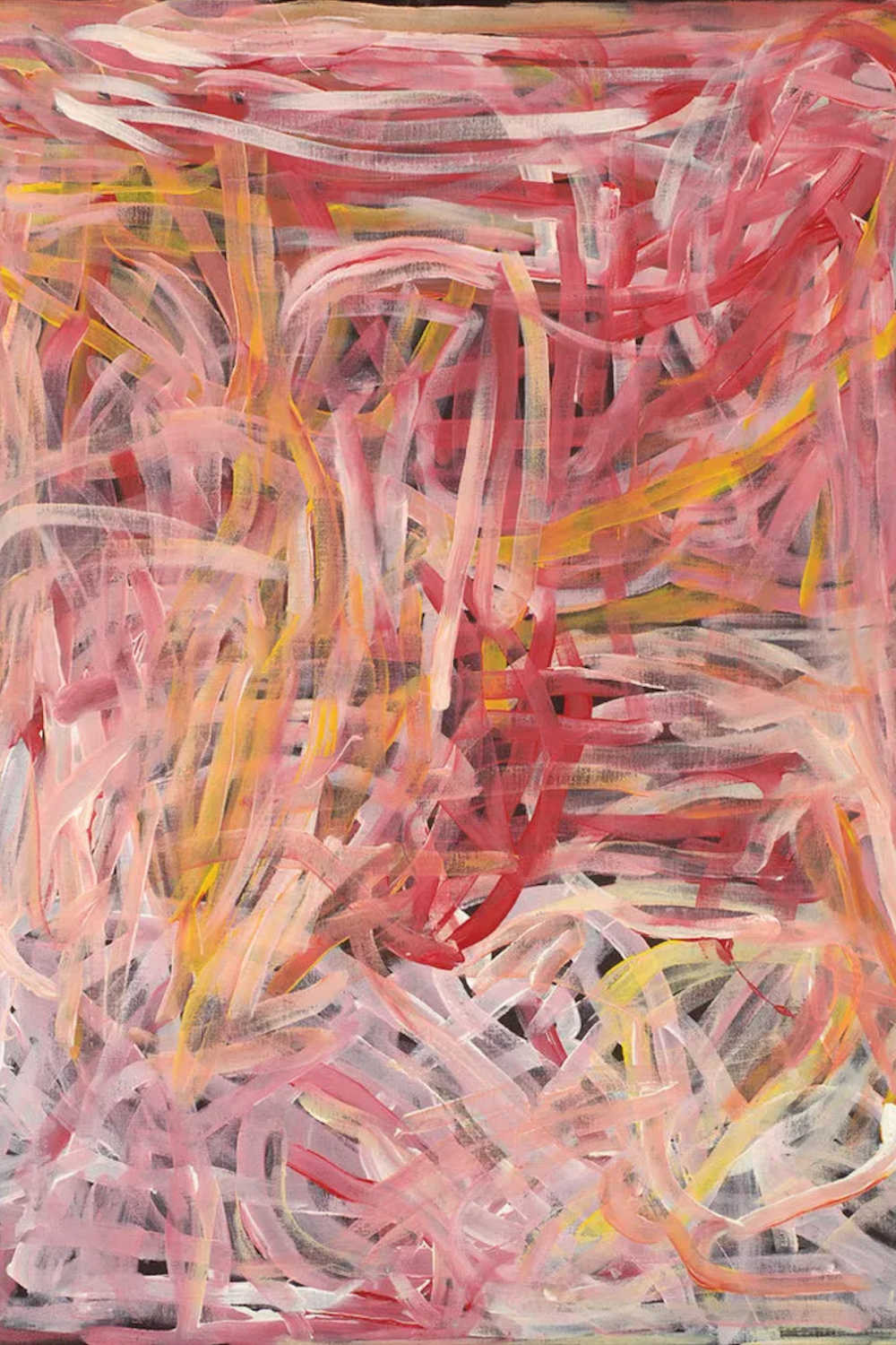 weekend reads Emily Kame Kngwarreye, Yam Story '96, 1996
