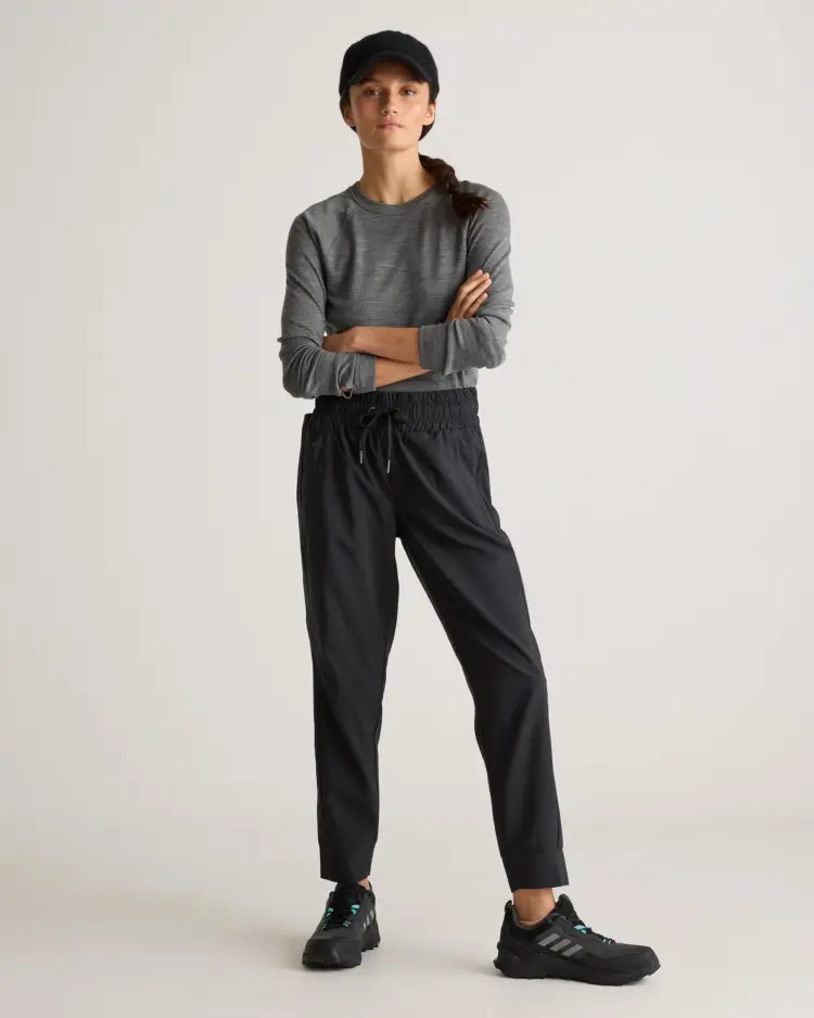 What Are the Best Travel Pants for Women: 9 Extended Size Options Reviewed 11 The Quince Micro Ripstop Mid-Rise Hike Joggers are a great budget travel pant for women