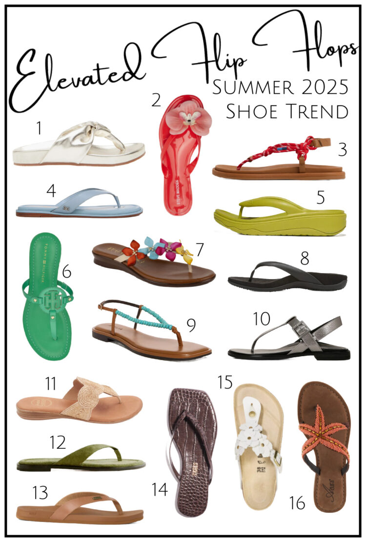 summer 2025 shoe trend elevated flip flop 15 pairs to choose from